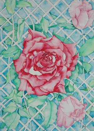 Art - Painting - Rose
